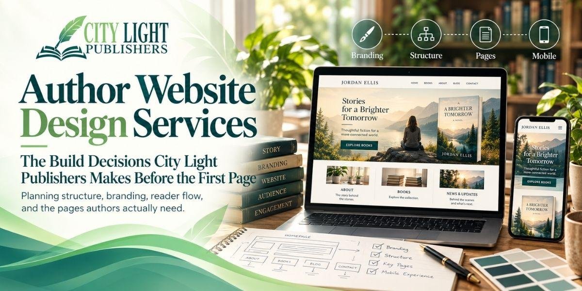 Author Website Design Services and The Build Decisions City Light Publishers Makes Before the First Page